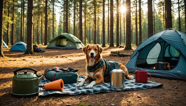 Tout savoir sur le camping avec un chien ou un animal de compagnie