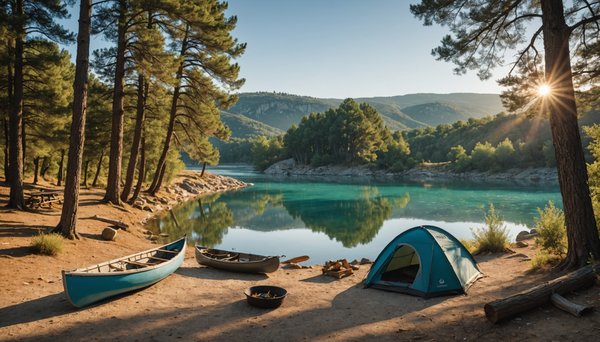 Exploration de la vallée de l'Ardèche en camping