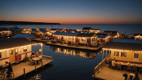 Quelle est la vie nocturne à proximité du camping proche du Luna Park du Cap d'Agde ?