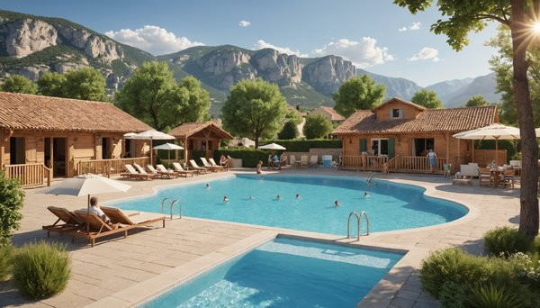 Quels sont les services proposés pour les familles par le camping club vacances à Moustiers Sainte Marie ?